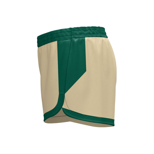 Gems SlimFit HP Ladies Girls High Thigh Curve Shorts Design Your Own Custom Cream