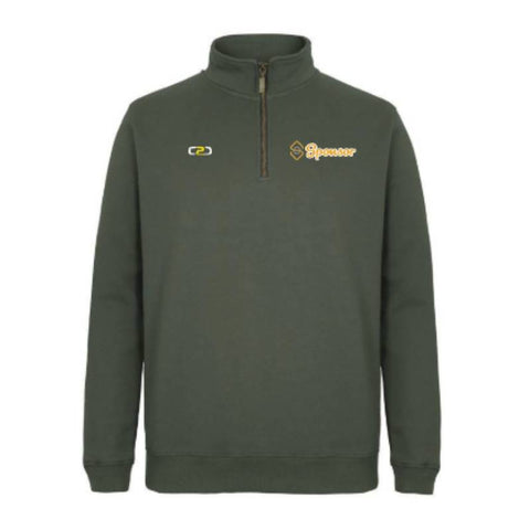 Brass 1/2 Zip Sweat Jacket