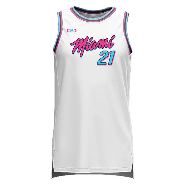 Custom Miami Slimfit Hp Split Basketball Singlet