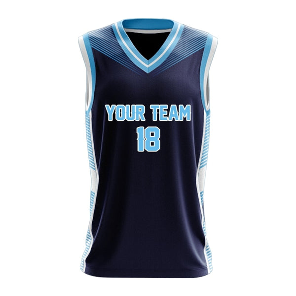 Custom Carolina Core Basketball Singlet Front View