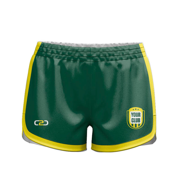 Custom Boomers HP Ladies Girls Curve Shorts 7.5CM Front View