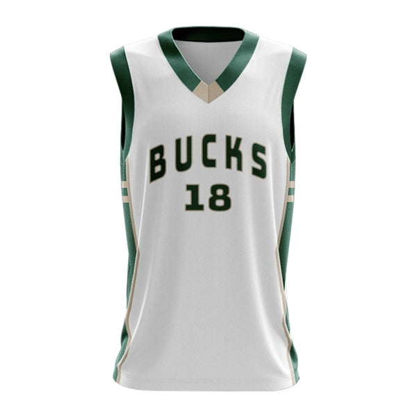 Custom Milwaukee Bucks Basketball Singlet Front View