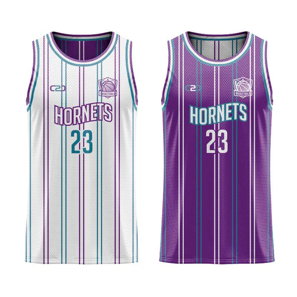HORNETS Core Reversible Basketball Singlet Front View