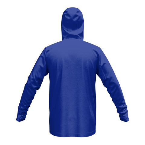 Glide Tech Zip Hoodie Royal Back View