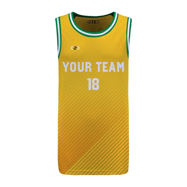 Custom SONICS Icon HP Split Basketball Singlet Front View